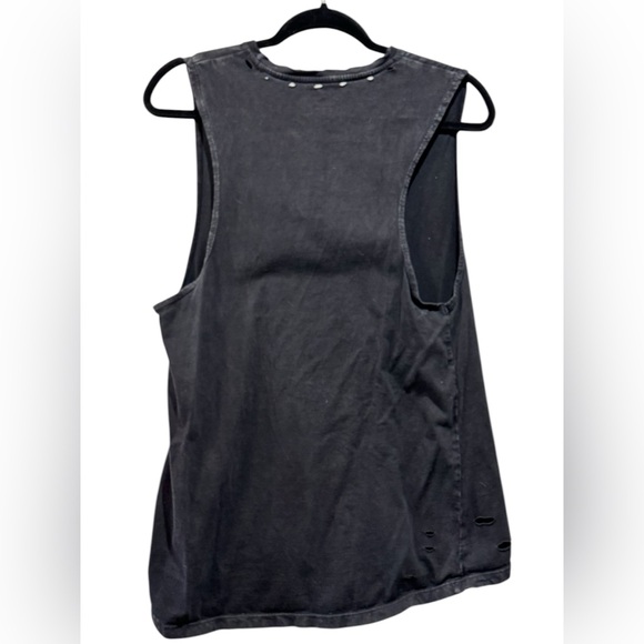 Lily & Lottie Distressed Black Tank Top Size XL #75 - Picture 6 of 6